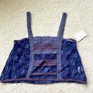NWT free people aubergine size XS tank